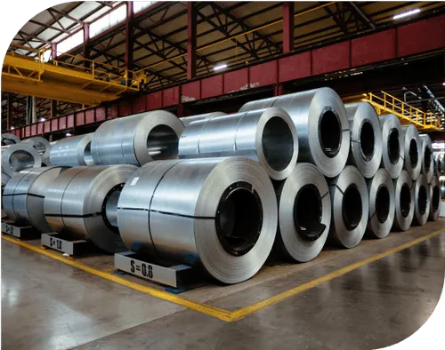 a large stack of white cylindrical objects